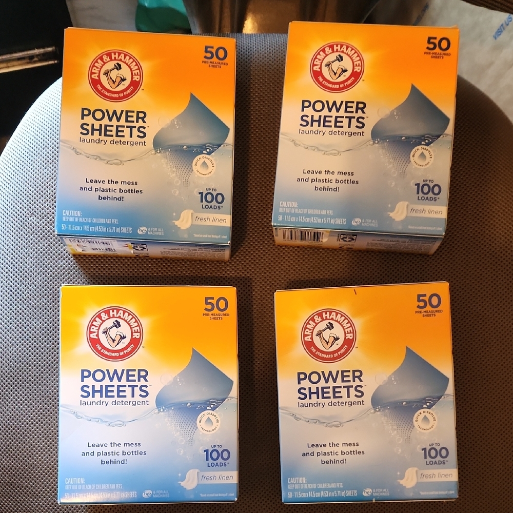 NEW Arm & Hammer Power Sheets Laundry Detergent